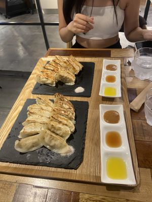   at Champagne & Gyoza Bar in Osaka