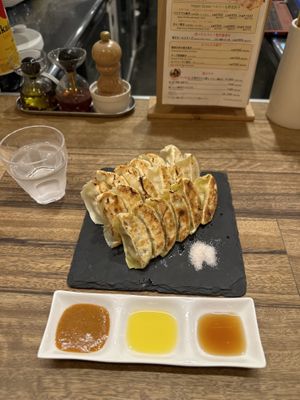   at Champagne & Gyoza Bar in Osaka
