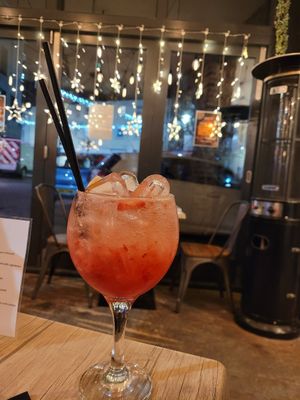 Pretty in Pink Cocktail at WoodFiredShack in Bangor
