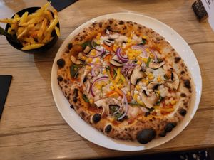 House Fries with Veggie Van Halen (Vg) at WoodFiredShack in Bangor