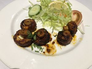 Mushroom Tikka Starter  at Mughal Massala in Tipton
