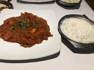 Vegetable Naga and Boiled Rice at Mughal Massala in Tipton