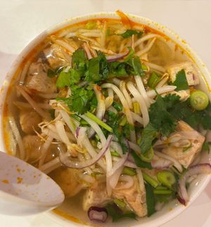 Tofu spicy bun hue at Bubble & Pho in Portsmouth