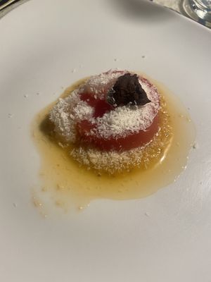 dessert  at Fattoria San Martino in Montepulciano