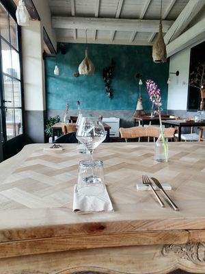 Mise en place at Fattoria San Martino in Montepulciano