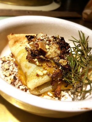 Superb Vegan crepes at Fattoria San Martino in Montepulciano