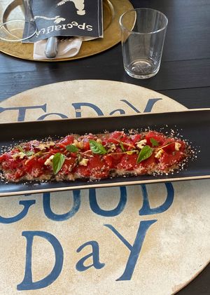 Vegetable CarpacciO at Fattoria San Martino in Montepulciano