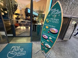 entrance  at Ping Pong Poke in Salzburg