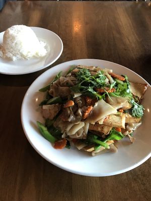 Pad See Eew (no eggs )  at Kin Khao Thai Eatery in Crescent City