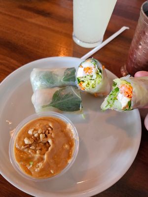 Summer rolls with tofu at Kin Khao Thai Eatery in Crescent City