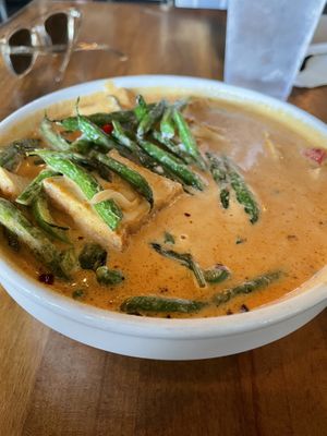 Panang curry w tofu  at Kin Khao Thai Eatery in Crescent City