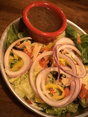 "The Italian Side" salad  at Peddlers Pizza Pub in Valparaiso