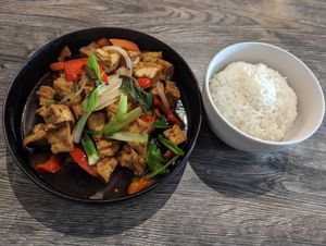 Tofu with Basil Sauce at Thai @ Main Street in Durham