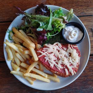 Plant Powered Parmigiana at The Commercial Hotel in Parramatta