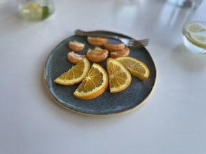 Fresh fruit - Botanical Garden of Crete Restaurant  at Botanical Garden of Crete Restaurant in Crete