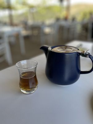Greek mountain tea - Botanical Garden of Crete Restaurant  at Botanical Garden of Crete Restaurant in Crete