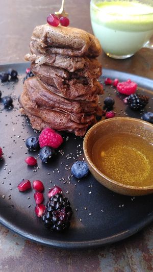 Vegan pancakes #Veganuary at das KARL in Dusseldorf