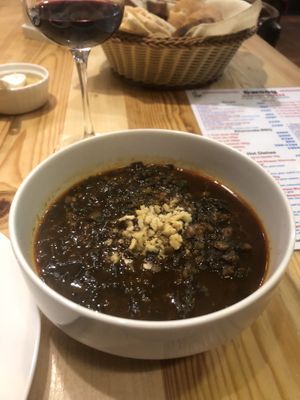 Aveluk soup  at Gwoog Gastrohouse in Gyumri