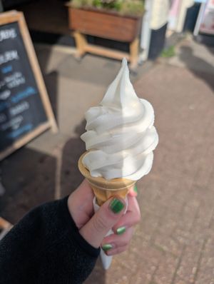 Vegan whippy at Aloha in Sheringham