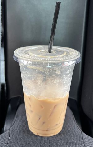Iced Vanilla Elephant Chai with almond milk   at Crema Coffee House & Pastries in Wasilla