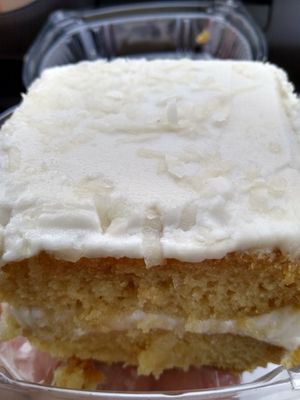 Coconut wedding cake at Falaya Bakehouse in Mandeville