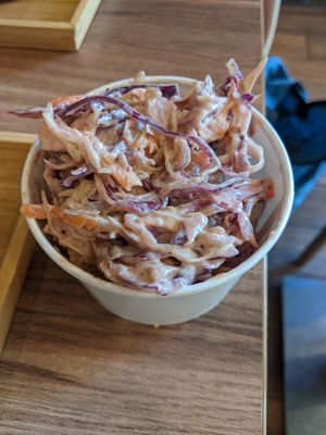 Coleslaw. at Jimmy'Z Vegan in Budapest