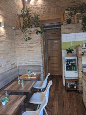 Inside of Jimmy'z Vegan. at Jimmy'Z Vegan in Budapest
