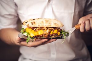 Hmmmmm......! at Jimmy'Z Vegan in Budapest