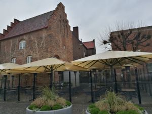 Outdoor tables at Restaurang VED in Lund