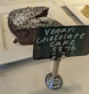 Vegan chocolate cake at Kona Coffee Purveyors in Honolulu