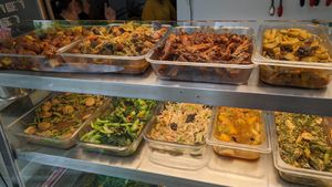 Variety of dishes at Gong Fu Yuan 共福缘素食 in North Singapore