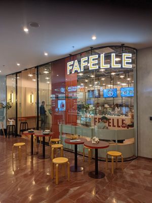 From outside at Fafelle in Stockholm
