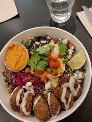 Falafel & Aubergine at Fafelle in Stockholm