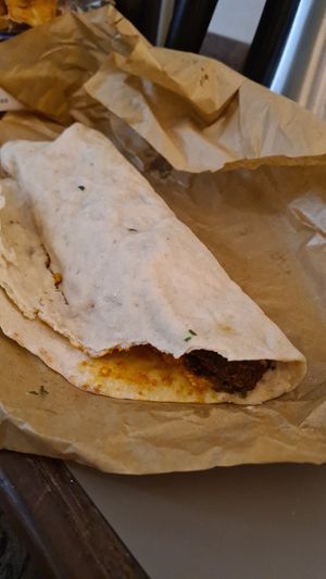 Falafel Wrap for take away at Fafelle in Stockholm