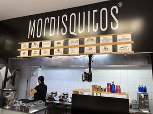 Inside  at Mordisquitos Cafe in Tenerife