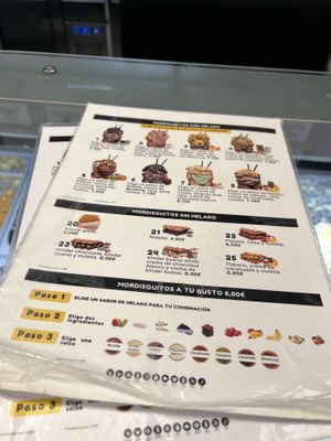 Menu  at Mordisquitos Cafe in Tenerife