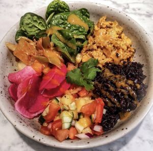 Great bowl! at Kafé Plattan in Stockholm