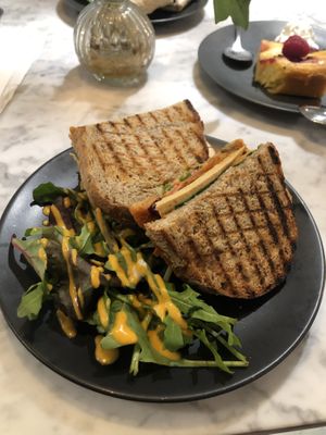 Tofu banh mi sandwich (recommend!!)  at Kafé Plattan in Stockholm