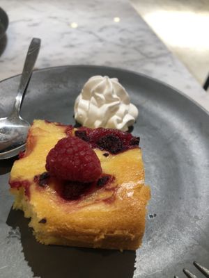 Raspberry vanilla cake  at Kafé Plattan in Stockholm