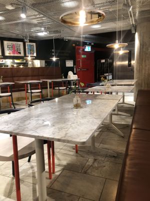 Seating   at Kafé Plattan in Stockholm