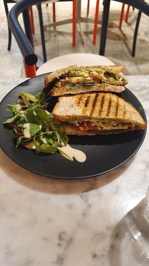 Walnut-pesto-sandwich  at Kafé Plattan in Stockholm