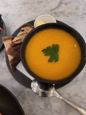 soup at Kafé Plattan in Stockholm