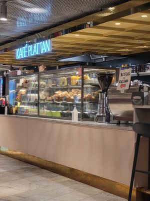inside some center at Kafé Plattan in Stockholm