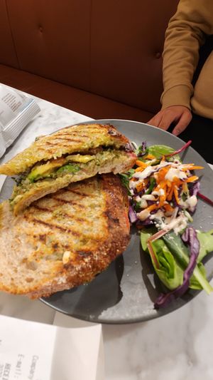 Walnut pesto sandwich (tried and true favorite) at Kafé Plattan in Stockholm