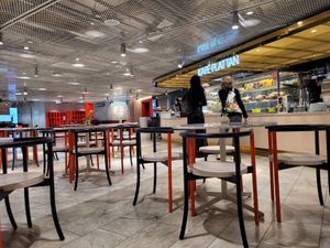 Inside at Kafé Plattan in Stockholm