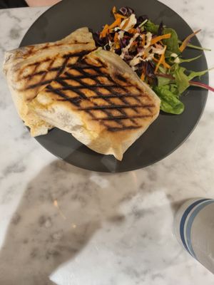 All day breakfast burrito 🤤 at Kafé Plattan in Stockholm