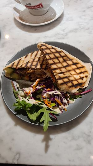 Chikken Teryaki Sandwich at Kafé Plattan in Stockholm