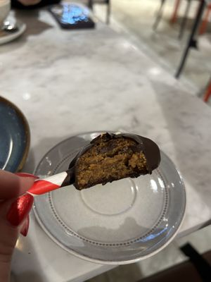 cake pop #Veganuary at Kafé Plattan in Stockholm