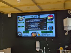 Lunch menu at Kafé Plattan in Stockholm