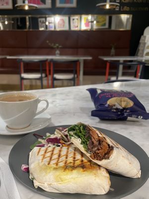 Philly cheese steak with Juicy Marbles (3d printed plant based meat).  at Kafé Plattan in Stockholm